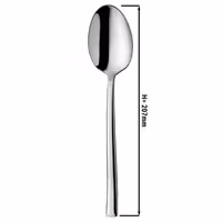 (12 pcs) Dinner spoon - Stella - 18/10 stainless steel - 207mm - Mirror