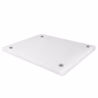 Griešanas dēlis - 600x400 mm - Biezums: 20 mm - HACCP atbilstošs - PE500 (HDPE) polietilēns - Balts - Neslīdošas kājiņas - Var mazgāt trauku mazgājamā mašīnā