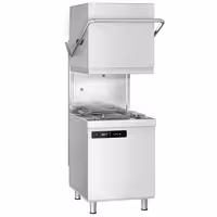 Double-Skinned Pass Through Dishwasher - Digital Controls - 7.1kW - with Detergent & Rinse Aid Dosing Pumps, Drain Pump