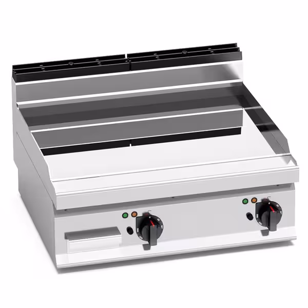 Električni roštilj - 9,6 kW - Glatka - površina pečenja: 800x714 mm - stolni