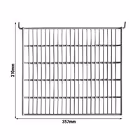 Plastic-Coated Shelf Grid - Silver - for Panorama Display PVNR72E