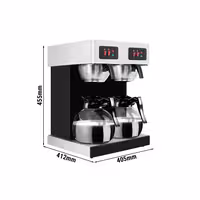 Commercial Twin Filter Coffee Machine - 2x 1.8L - 4.04 kW - Manual Fill - incl. 2 Glass Jugs