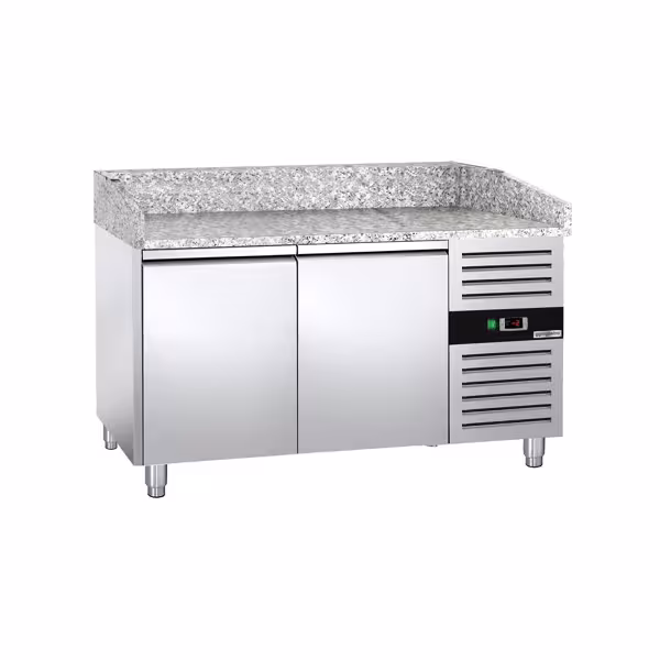 Stół chłodniczy do pizzy ECO – 1500 x 800 mm – z 2 drzwiami