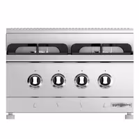 Fogão a gás - 24,0kW - 4 queimadores - com queimadores de alto rendimento