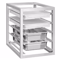 Ormarić s 5 ladica - inox - modul 450x560 mm - 450x560x585 mm - GN 1/1 - kompatibilno sa serijom ATK 600 mm