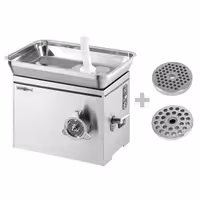 Električni stroj za mljevenje mesa – glava 22 - 350 kg/h - 1,1 kW - 230 V (monofazni) - s hlađenjem - ploča 4,5 mm
