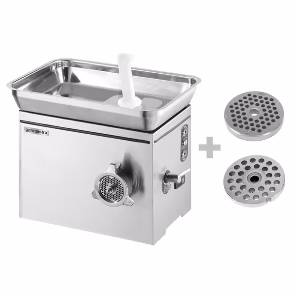 Električni stroj za mljevenje mesa – glava 22 - 350 kg/h - 1,1 kW - 230 V (monofazni) - s hlađenjem - ploča 4,5 mm
