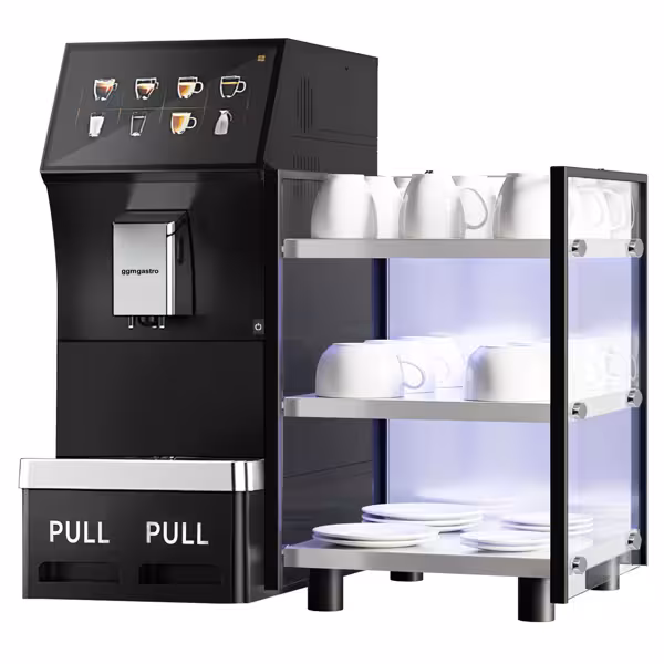 Süper Otomatik Espresso Kahve Makinesi - 16 İçecek Seçeneği - 10inç Dokunmatik Ekran - Bardak Isıtıcı Dâhil