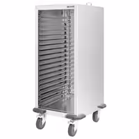 Inox kolica za GN plehove - za 10 GN 2/1 ili 20 GN 1/1 - kotači Ø 125 mm (2 s kočnicom)