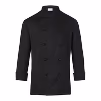 (6 peças) Jaqueta Karlowsky Chef Básica - Preto - Tamanho: XS