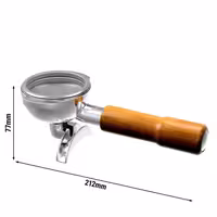 58.8mm Portafilter - Double Spout - Wooden Handle - Compatible with Allegro, Eminence, Grace & Suprema