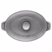 STAUB | Oval Cast Iron Casserole with Lid – 230 mm - Graphite Grey - Grill Compatible