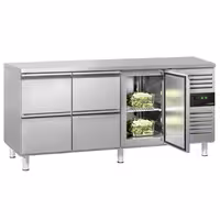 Commercial Counter Fridge ECO - 1795x700mm - with 1 door / 4 drawers (GN 1/1) - capacity 417 litres