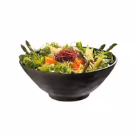 (6 adet) Tatlı / Salata Kasesi - MARONE - Melamin - 0,8L - yuvarlak - Ø190mm - Derinlik:80mm - Siyah/Kahverengi