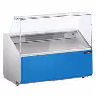 Chladicí pult - 1300 mm - přední panel světle modrý