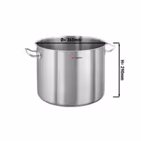 Panela de sopa - 29,5L - Ø360mm - Altura:290mm