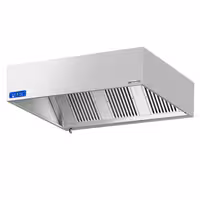 Commercial Wall-Mounted Extractor Hood with Motor – 1800mm – with Speed Controller, Baffle Filters & LED Lighting