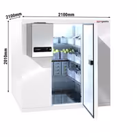 Külmkamber (0…+8 °C) - 2100x2100 mm - 6,90 m³ - sh. külmaagregaat - UK turule