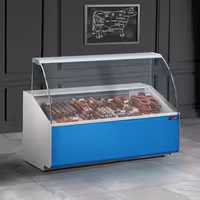 Serve Over Counter - 1568mm - front panel light blue - capacity 324 litres