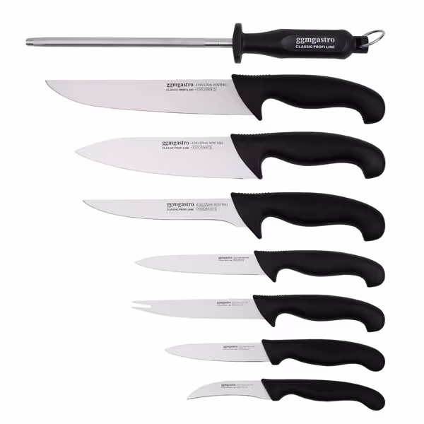 Messenset CLASSIC PROFI LINE - incl. slijpstaaf - RVS