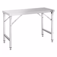 Paslanmaz Çelik Çalışma Tezgahı - Katlanabilir - 1400x700mm