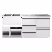 Direct Draw Beer Dispenser / Kegerator PREMIUM - 1950x700mm - 5 Drawers