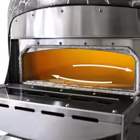 Electric Deck Pizza Oven - Single Deck - Stone Deck - 7 x Ø 30cm (12") - Touchscreen Controls - up to 400°C - incl. Base frame