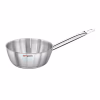 Rondel sauteuse – stożkowy – stal nierdzewna – Ø 180 mm – wysokość: 65 mm – 1 L – nadaje się do indukcji