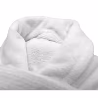 (12 unid) Roupão de banho com gola xale PROFISSIONAL - mistura 60% algodão/40% poliéster - Tamanho M - Branco