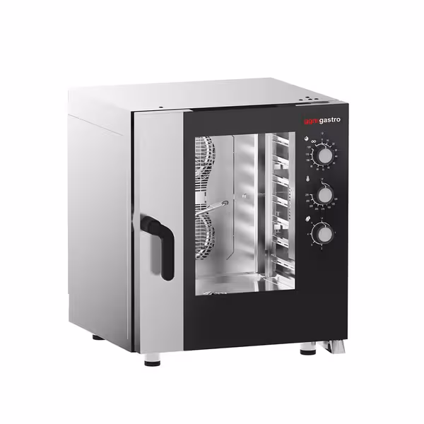 Commercial Electric Combi Oven - Manual Controls - 7x GN 1/1 - incl. Mounting brackets