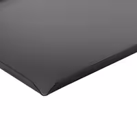 (5 unid) Bandeja de apresentação - Alumínio - 400x100x10mm - Preto - retangular