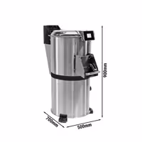 Elektromos Burgonyahámozó gép - 200 kg/h - 10 kg/ciklus - 550 W - 380 V - 900 ford/perc