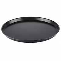 (10 kom) Pleh za pizzu - plavi čelik - Ø 500 mm - Visina: 30 mm - crni premaz