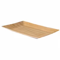 (6 pcs) Serving Tray - BAMBOO - Melamine - 345x215mm - Height: 30mm - Beige/White