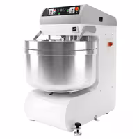 Spiralna miješalica za tijesto PREMIUM PLUS - 298 l / 200 kg - 2 brzine - s fiksnom posudom - 2 motora - s timerom - 400 V - za pizzu i kruh