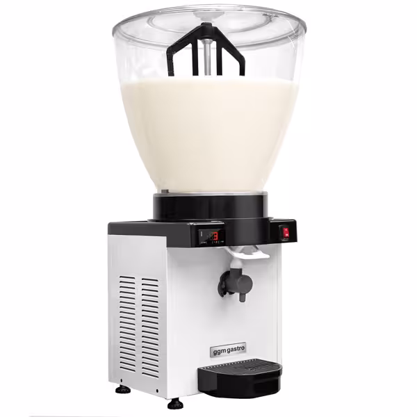 Köpüklü Ayran Dispenseri - 40 Litre - 750W Karıştırıcılı Konteyner - Beyaz
