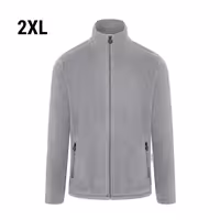 KARLOWSKY | Men's Work Fleece Jacket – Platinum Grey - XXL - Recycled Polyester - 60°C Washable
