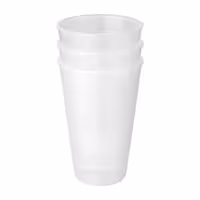 (24 uds) Tapa reutilizable - Transparente - compatible con vasos 400ml MWDGK35