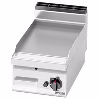 Chapa a gás - 6,9 kW - Lisa - Superfície de cozedura: 395x500mm