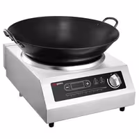 Indukcijski wok štednjak - 3,5 kW - 1 zona - Ø 460 mm - uključuje wok