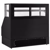 Comptoir vitrine réfrigérée Helsinki - 1500x800mm - 251L - 4 étagères - +2/+8°C - Portes coulissantes vitrées