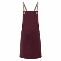 KARLOWSKY | Chef & Barista Bib Apron Urban Nature – Aubergine - 700x850 mm - Cross-back straps