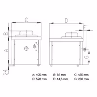Commercial Batch Freezer - 10L/h - 1.1kW - Countertop