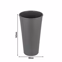 (24 pcs) Polycarbonate Cup (reusable) - 500ml - Grey
