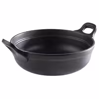 (6 adet) Kase - PADELLA - Melamin - 1,5L - köşeli - taşıma kulplu - 210x210mm - Derinlik:90mm - Siyah