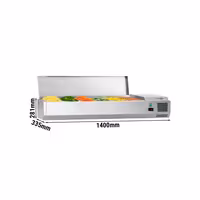Opzetkoelvitrine ECO - 1400x335mm - 6x GN 1/4