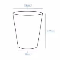 (500 pcs) Reusable Lid - Transparent - fits 300ml Deli Cup Ø90