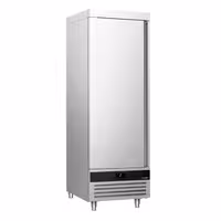 Nerezová chladicí skříň PREMIUM - GN 2/1 - 700 mm - 700 l - až +8 °C - s 1 dveře - Digitální termostat; Samozavírací dveře; Ventilované chlazení; Automatické odmrazování; LED osvětlení