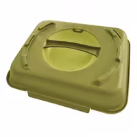 (20 kom) Menubox (višekratni) - 600 ml - bez pregrade - 240x190x90 mm - sa šarkama - sa ručkom - stapeljiv - olivnozelena/svijetlozelena