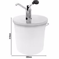 Portion Pump - 10 litres - suitable for 10-litre buckets - Stainless steel - 267x410mm - adjustable dose
